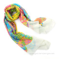 2014 spring Attractive digital print silk scarf